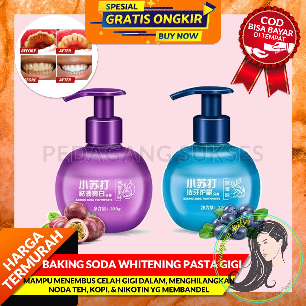 Jual BAKING SODA WHITENING PASTA GIGI AMPUH MEMUTIHKAN GIGI KUNING