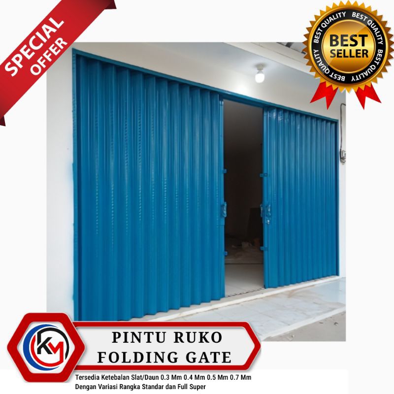 Jual Rolling Door Folding Gate Murah SNI Pintu Pengaman Ruko/Kios