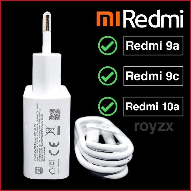 Jual Charger Cas Xiaomi Redmi 9c 9a Original Bawaan Hp Shopee Indonesia