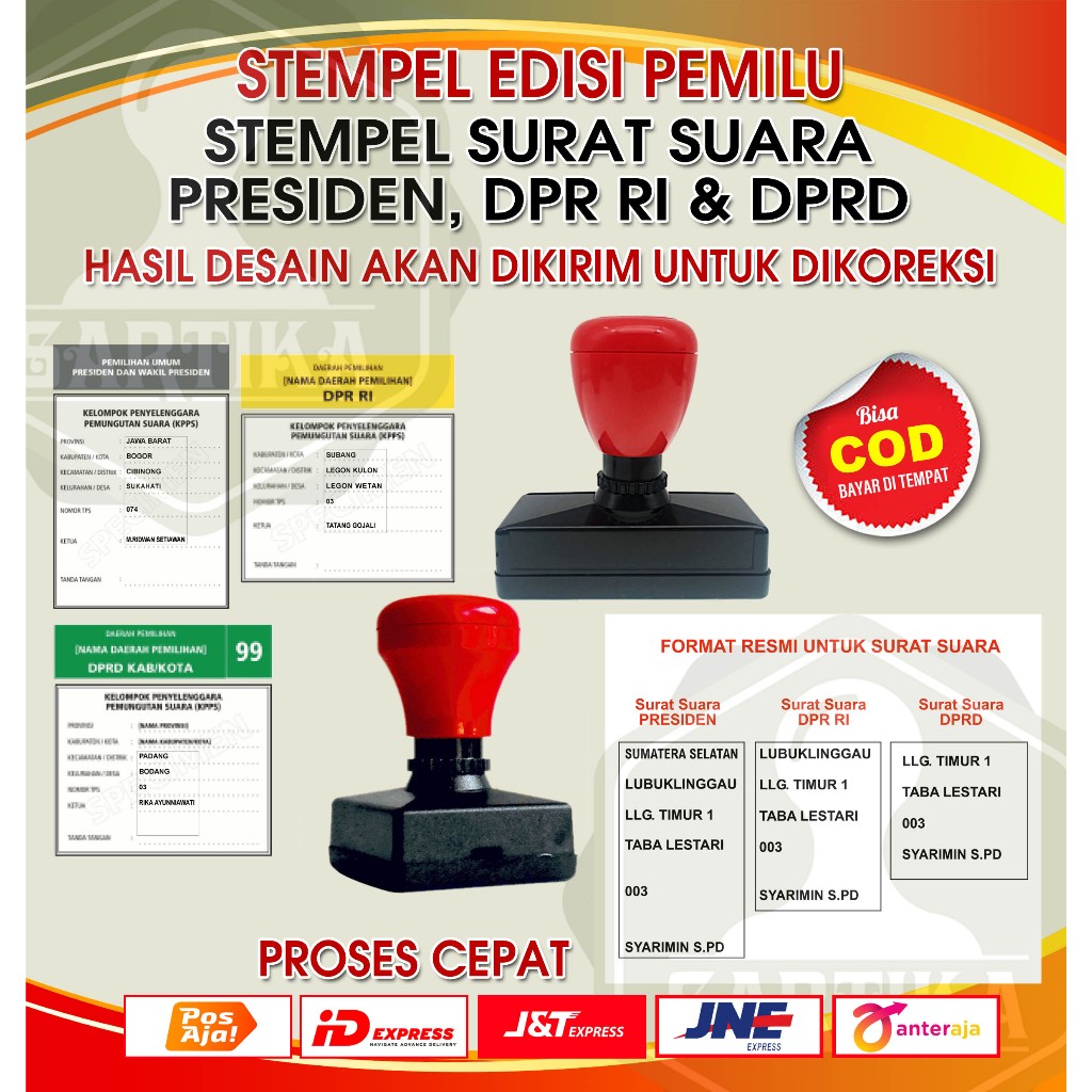 Jual Stempel Pemilu, Stempel Surat Suara, Stempel TPS, Stempel PPS ...