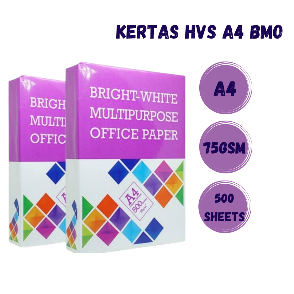 Jual Kertas Hvs Bmo A4 75 Gsm Kertas Hvs Bmo Rim Shopee Indonesia