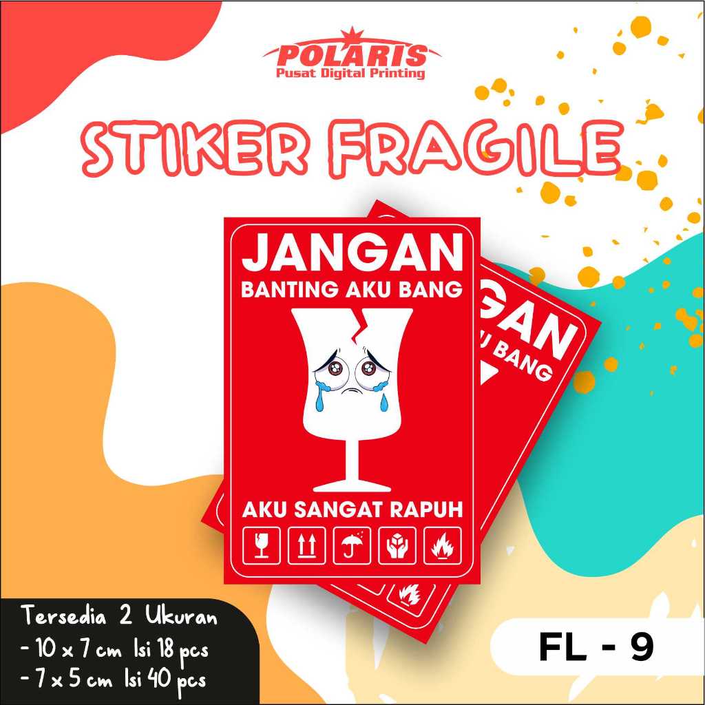 Jual Stiker Fragile / Cute Stiker Fragile / Stiker Fragile Meme High ...