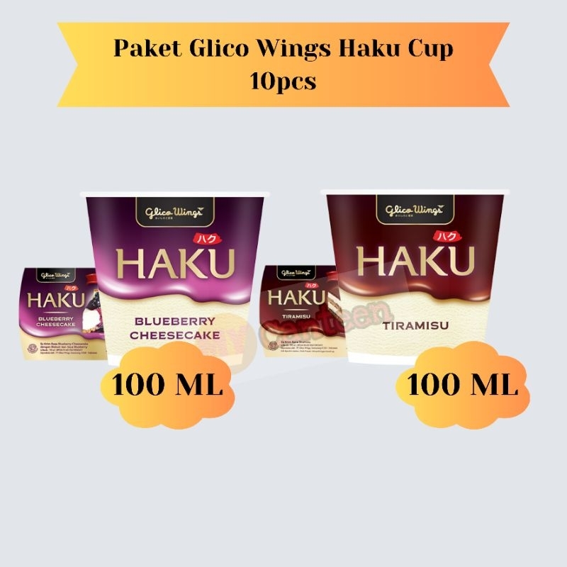 Jual Paket Glico wings haku cup 10 pcs Shopee Indonesia