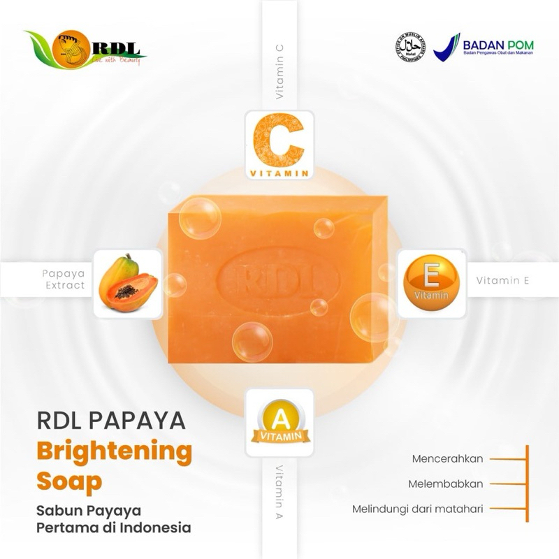 Jual RDL PAPAYA BRIGHTENING SOAP Asli Made in Philippines | Shopee ...