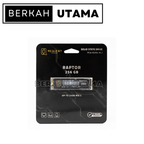 Jual SSD MCQUEST DIGITAL RAPTOR 256GB 512GB 1TB M.2 NVME 2280 PCIE GEN3 ...