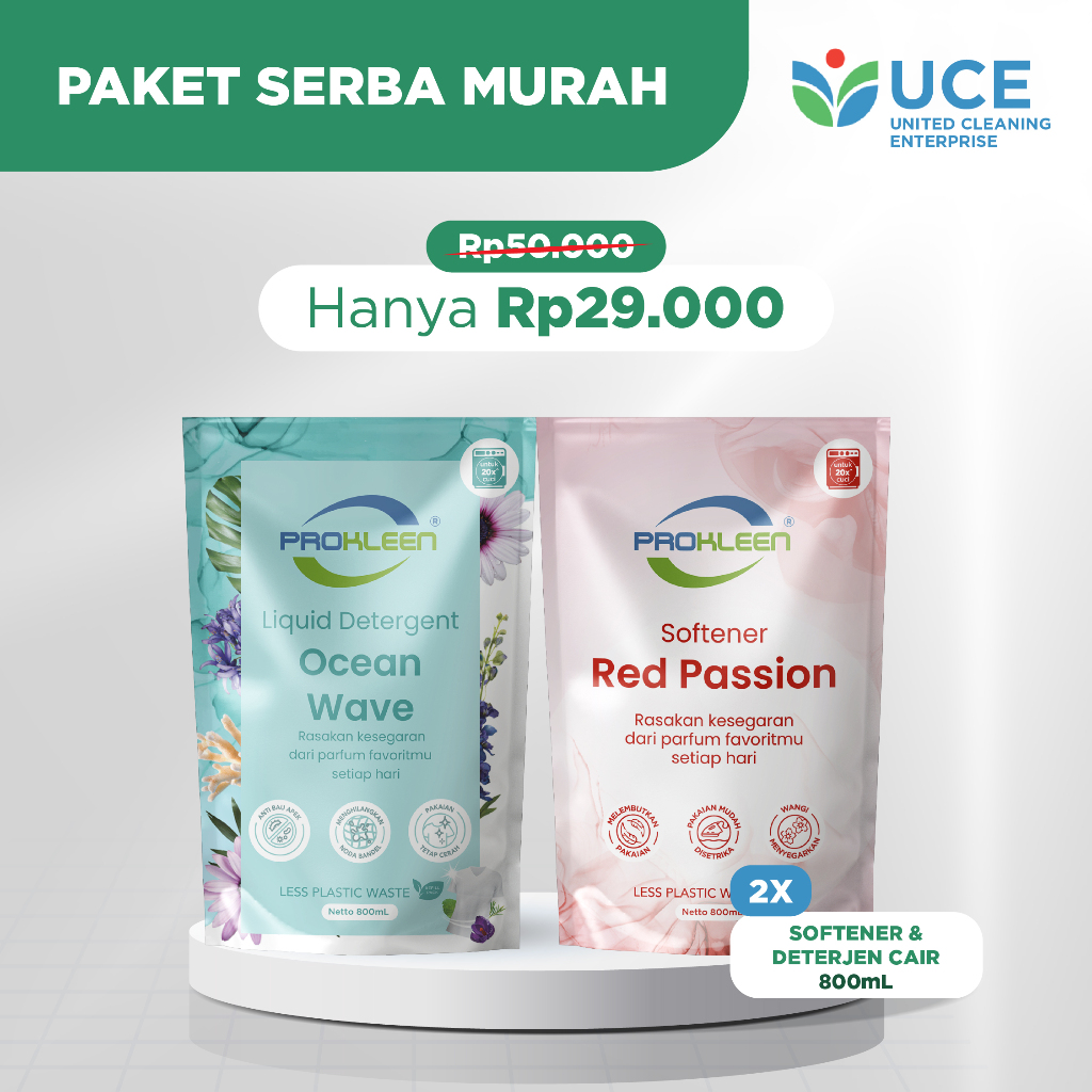 [BUNDLE] Liquid Detergent Ocean Wave 800mL + Softener…