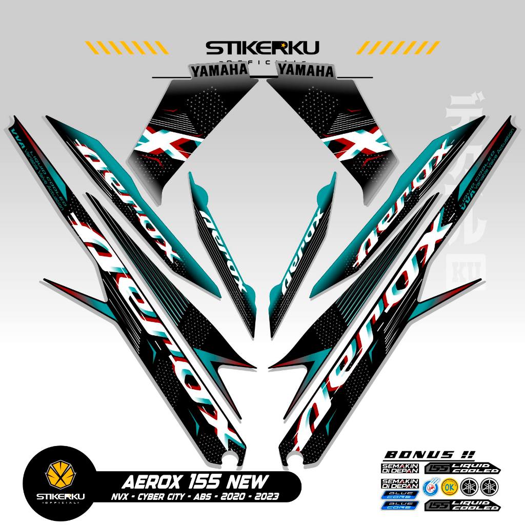 Jual STRIPING AEROX 155 NEW CYBER CITY MOTIF 1 / STIKER AEROX 155 ...