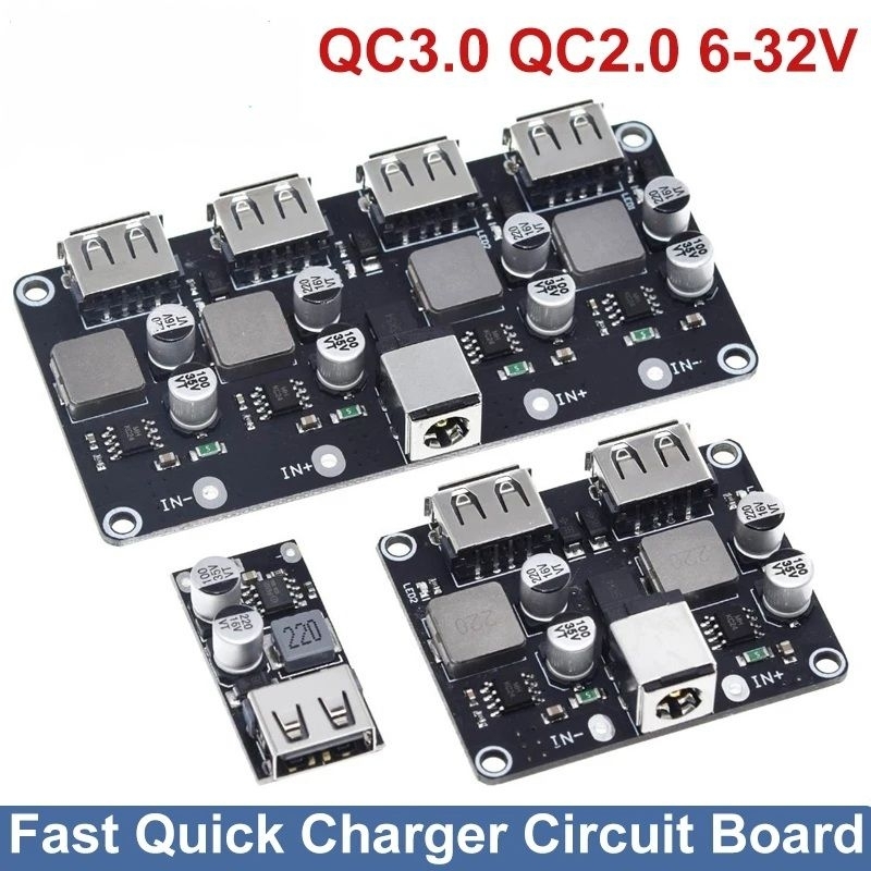 Jual USB QC3.0 QC2.0 USB DC-DC Buck ConverterCharging Step Down Module ...