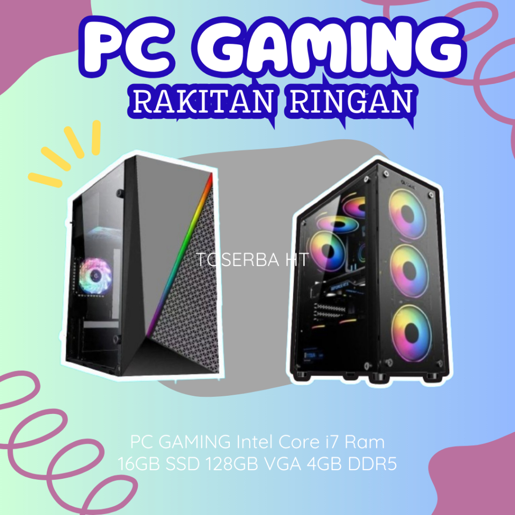 Jual BEST RAKITAN PC EDITING DESAIN GAMING - Core i7 Ram 16GB SSD 128GB ...