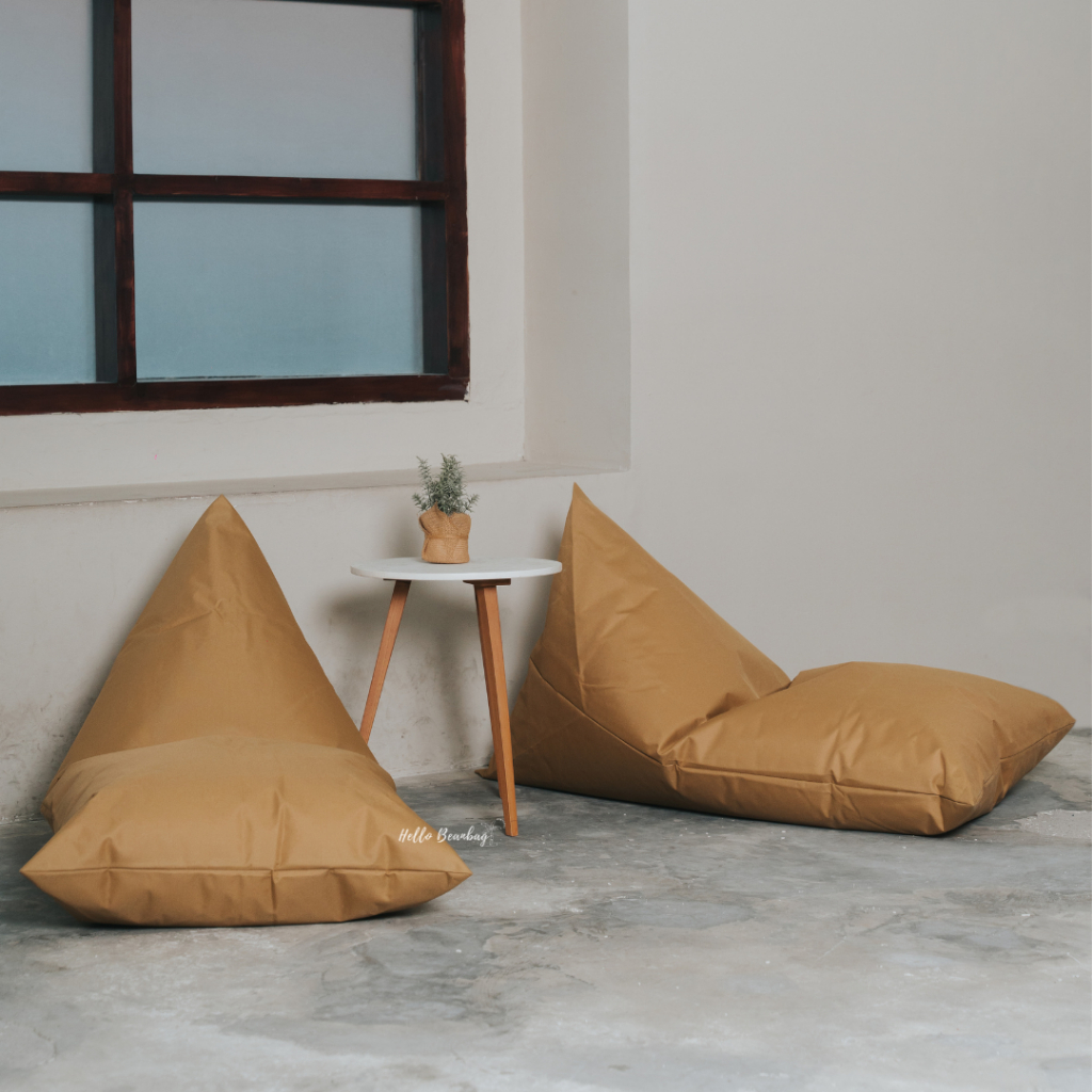 Jual Bean Bag Medium Beanbag Triangle Waterproof Plus Isi Kursi Duduk Santai Sofa Minimalis