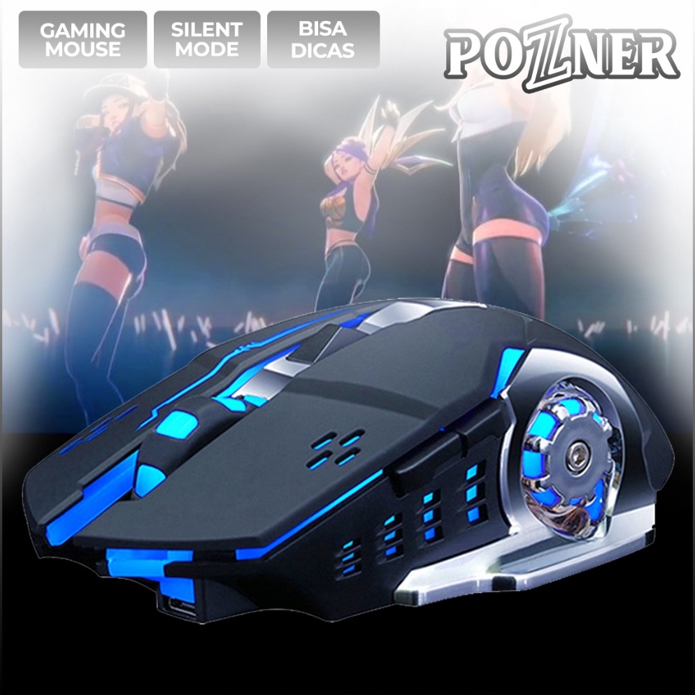 Jual Art T8r Mouse Gaming Rgb Led 24ghz Wireless 16dpi Bluetooth Tanpa Baterai Bisa Cas Silent 2531