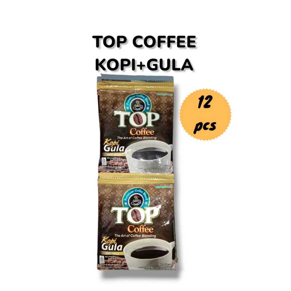 Jual Top Coffee kopi + gula 25 gr x 12 renteng [HARGA 1 RENTENG] Kopi ...