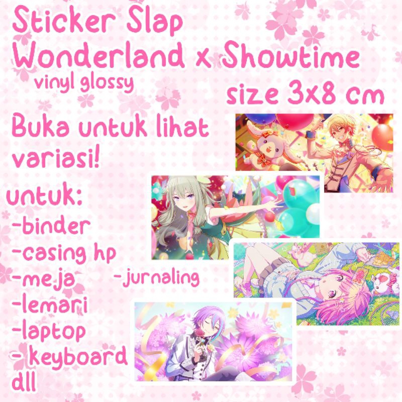 Jual sticker slap Wonderland x Showtime | Shopee Indonesia