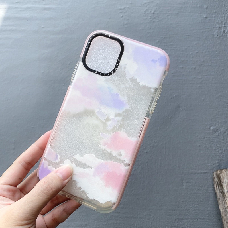 Jual SOFT CASE BENING CASETIFY AWAN UNGU PINK IPHONE 11 Shopee