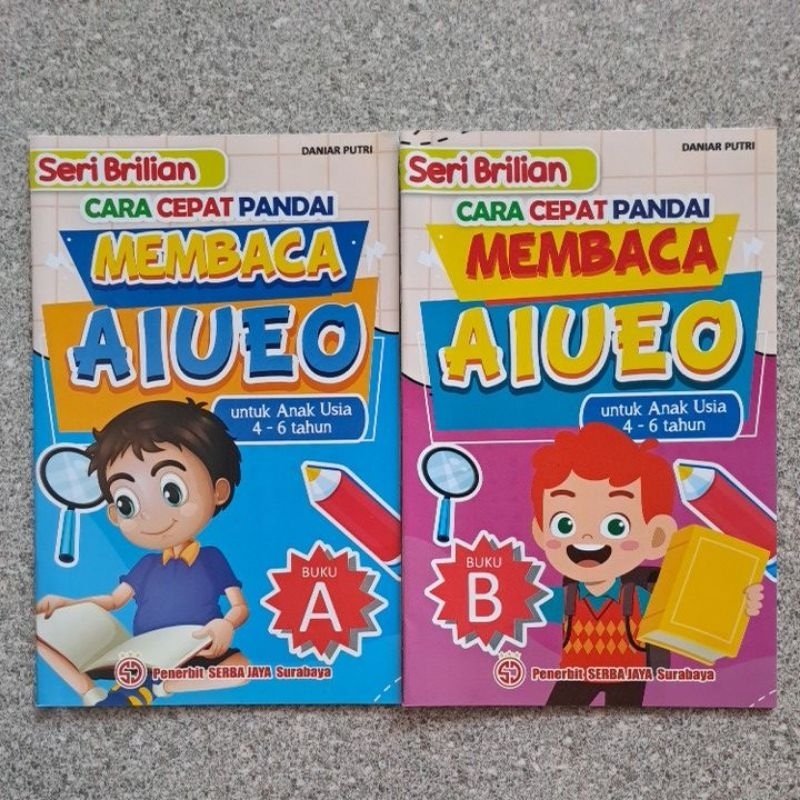 Jual Cara Cepat Pandai Membaca AIUEO Untuk Anak Usia 4-6 Tahun | Shopee