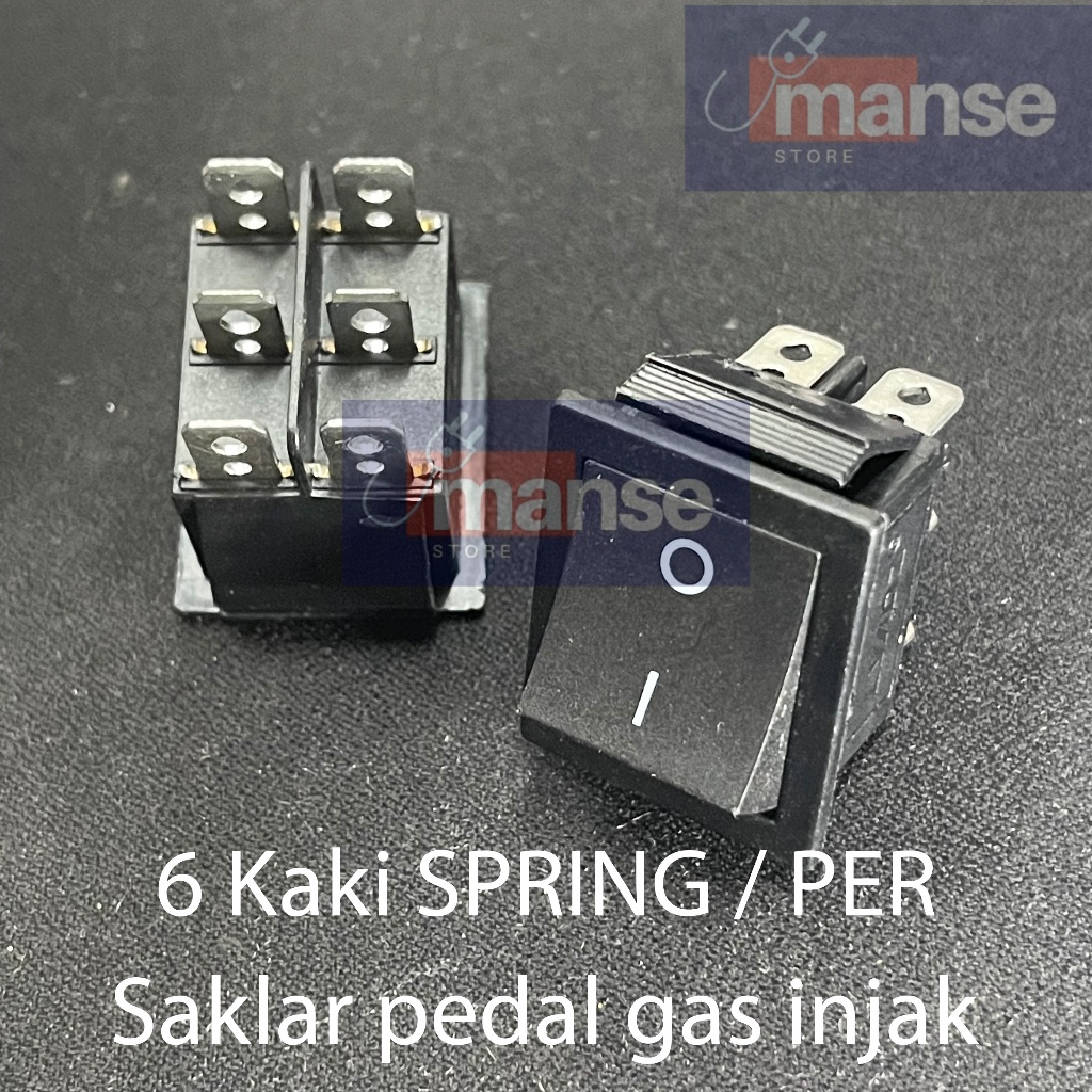 Jual Switch 6 Kaki SPRING / Saklar Pedal Gas Injak 6 Pin (Membal / Push ...
