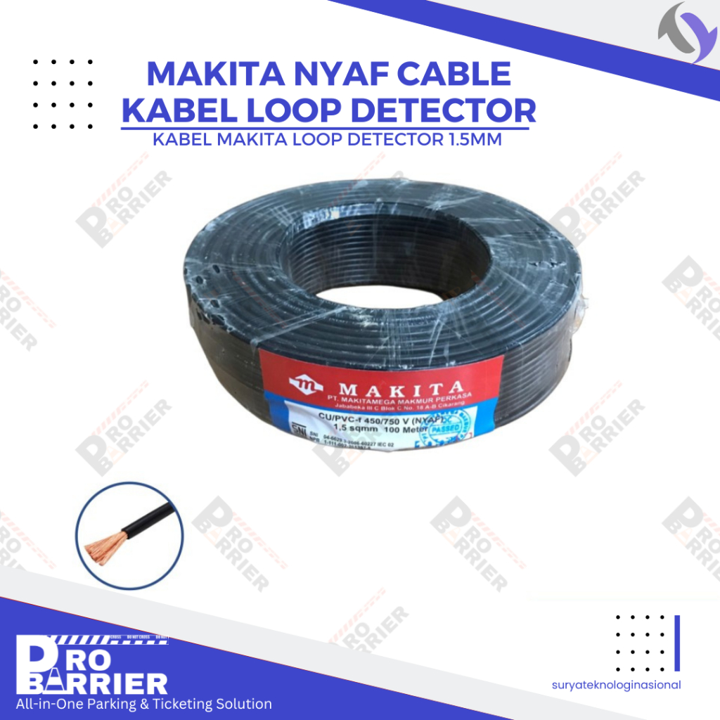 Jual Kabel NYAF MAKITA Loop Detector Cable 1.5mm 0.75mm Kabel Serabut ...