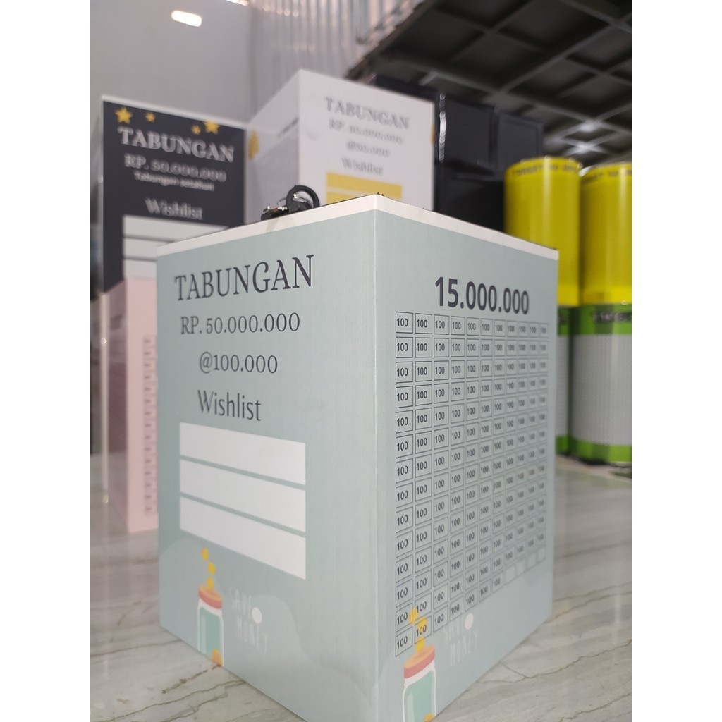 Jual Celengan Target Jumbo Besar Kunci Termurah Tempat Nabung Uang ...