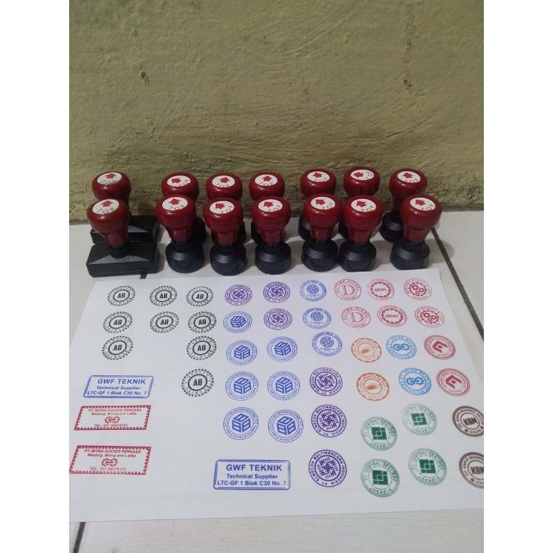 Jual stempel flash/stempel otomatis/free desain custom | Shopee Indonesia