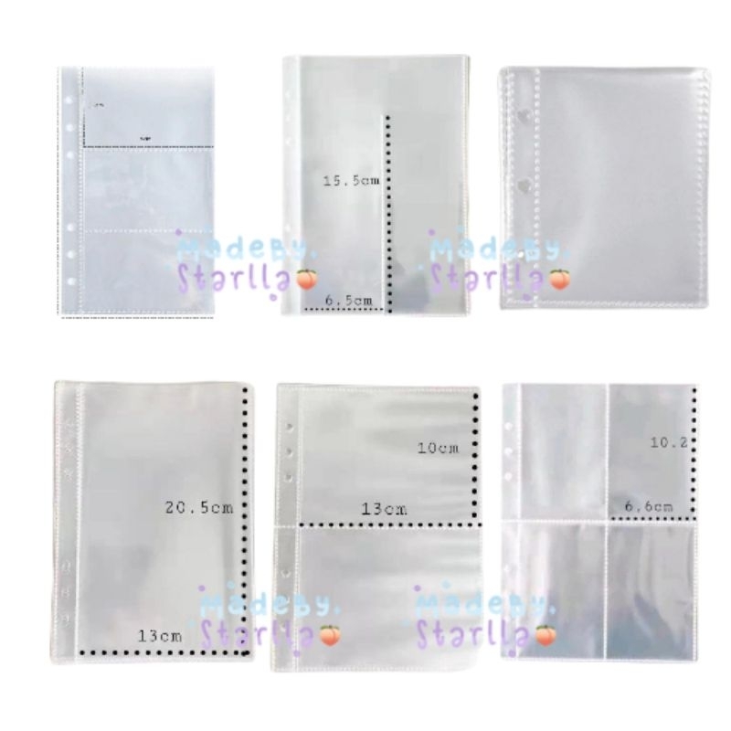 Jual (‼️SATUAN‼️) SLEEVE BINDER PHOTOCARD DOUBLE SIDE A5 A6 A8 1P 2P 3P ...