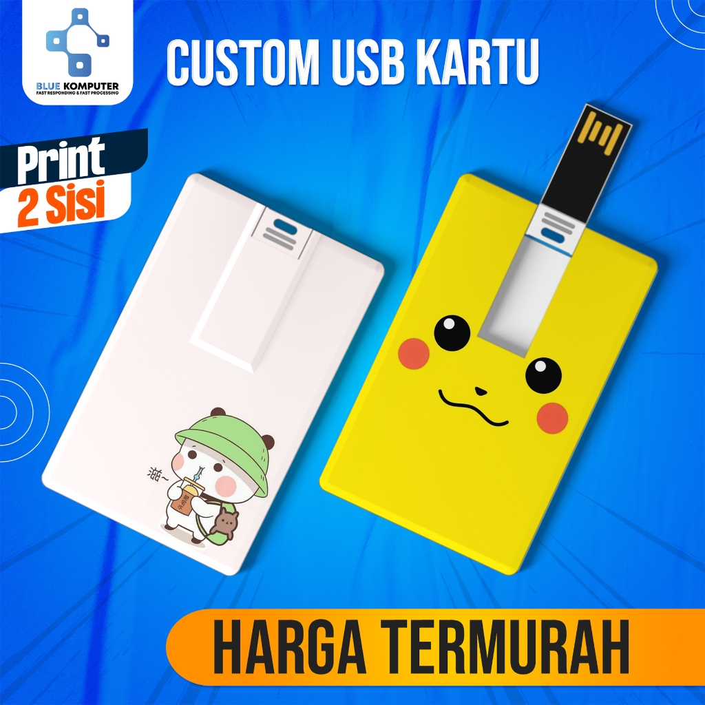 Jual REAL KAPASITAS Flashdisk Kartu 16 GB Custom - Flashdisk ID Card ...
