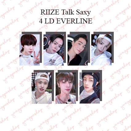 Jual [PO / SET] RIIZE TALK SAXY RIZE PHOTOCARD FAN MADE UNOFFICIAL