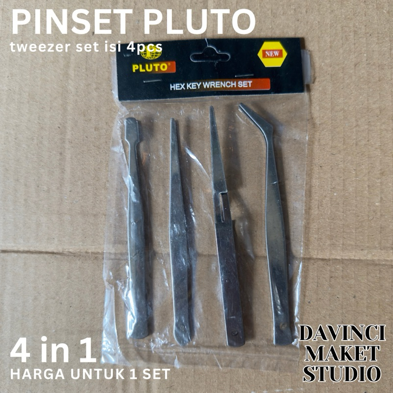 Jual (Set) Pinset Pluto Isi 4pcs Alat Bantu Maket Miniatur Diorama ...