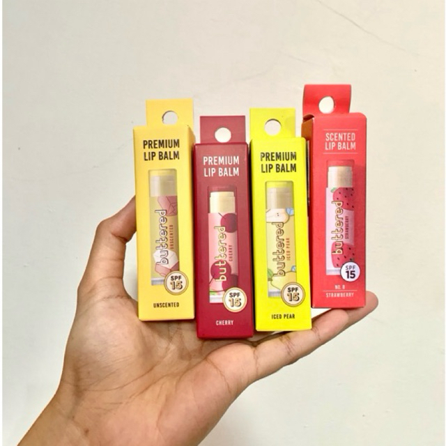 Jual Buttered Premium Lip Balm SPF15 | Shopee Indonesia