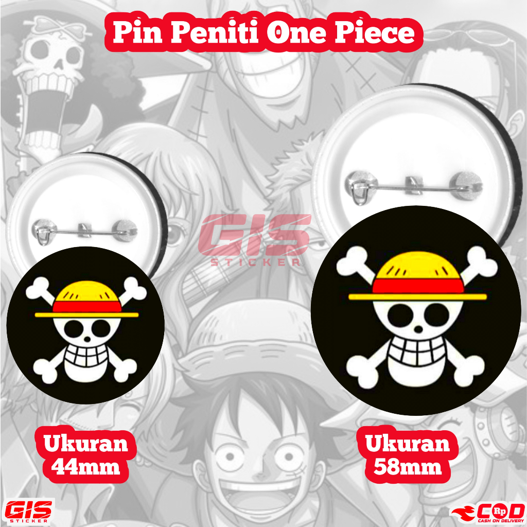 Jual Pin Peniti One Piece Anime Pin Bros logo Kartun | Shopee Indonesia
