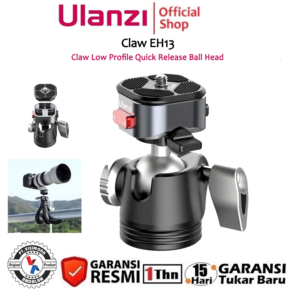 Jual Ulanzi CLAW EH13 Low Profile Quick Release Ball Head | Shopee ...