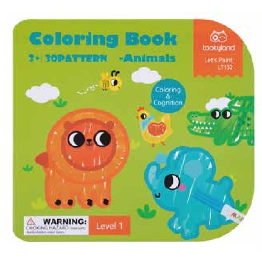 Jual Tookyland Coloring Book -Animals Buku Mewarnai Import seri ...