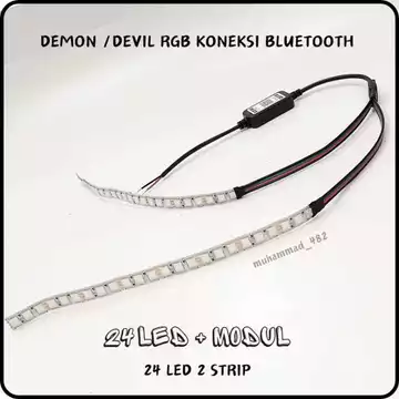 Lampu Led Demon Rgb Android Devil Rgb Koneksi Hp Bluetooth Led Rapat