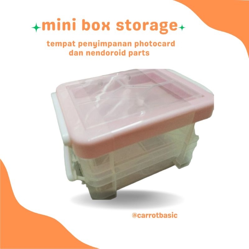 Jual MINI BOX STORAGE TEMPAT PENYIMPANAN PHOTOCARD STORAGE SERBAGUNA ...