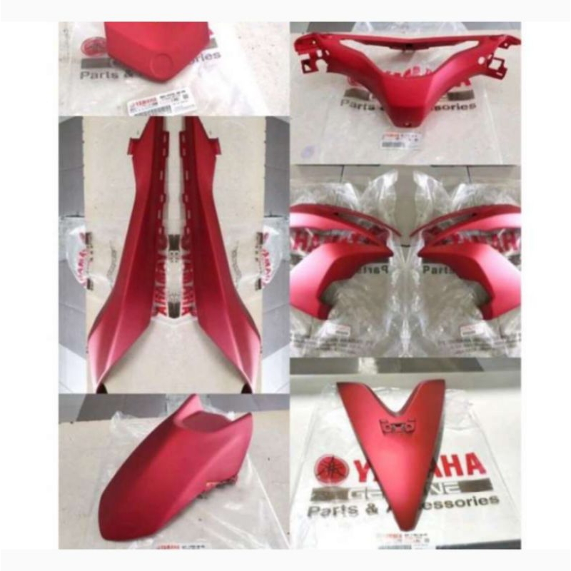 Jual Body Set Merah Doff Original Genuine Yamaha Aerox old 155 B65 ...