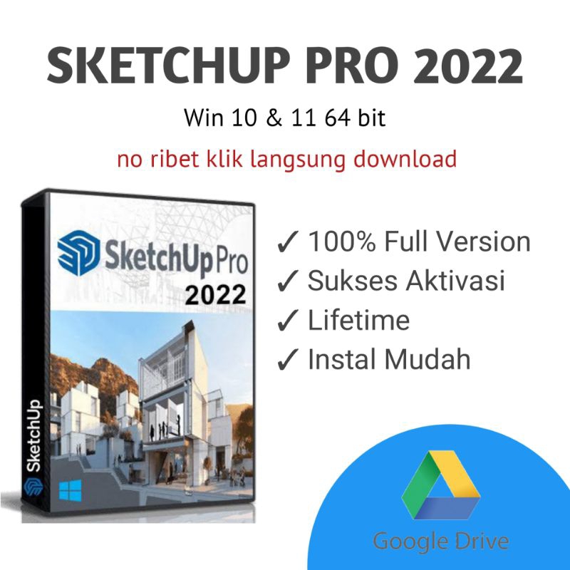 Jual Sketchup Pro 2022 Full Version Win 64 Bit | Shopee Indonesia