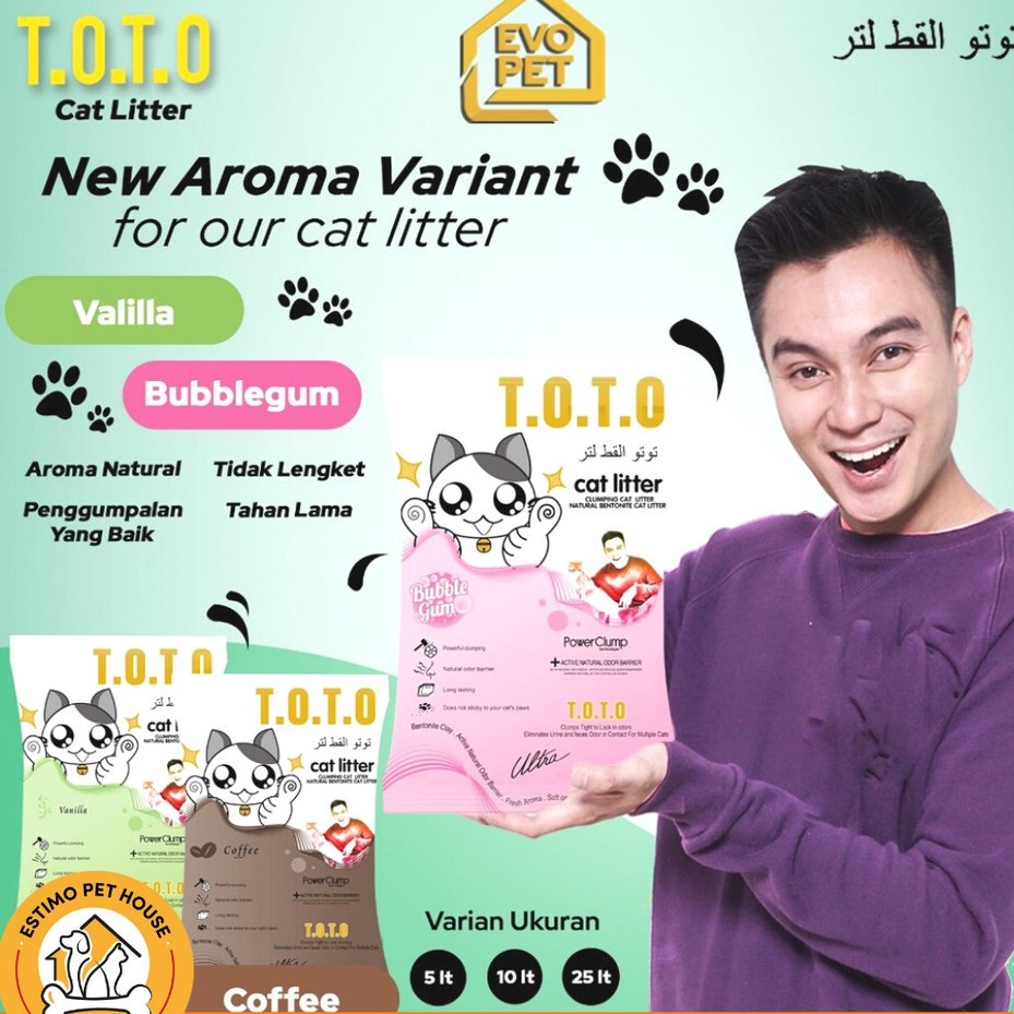 Jual TOTO CAT LITTER 5ltr BERBAGAI VARIAN (3.9kg) PASIR KUCING | Shopee ...