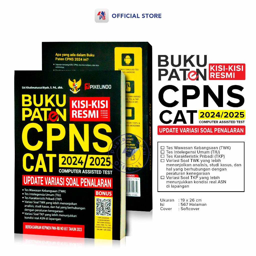 Jual Buku CPNS 2024 2025 / Buku Paten CPNS 2024 / Kisi-Kisi Resmi CPNS ...