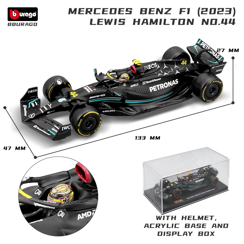 BURAGO 1/43 McLaren MCL36 LANDO NORRIS STAGIONE 2022