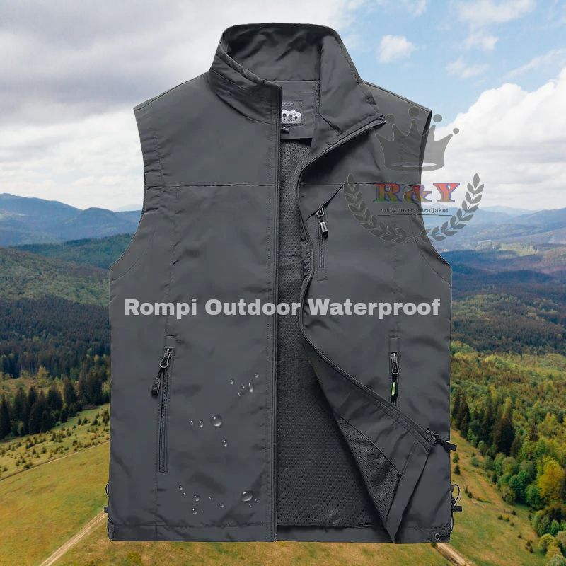 Jual Jaket Rompi Outdoor Rompi Tactical Rompi Motor /Lapangan Bahan JN ...