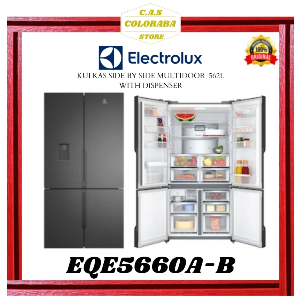 Jual KULKAS ELECTROLUX EQE5660A-B KULKAS SIDE BY SIDE INVERTER ...