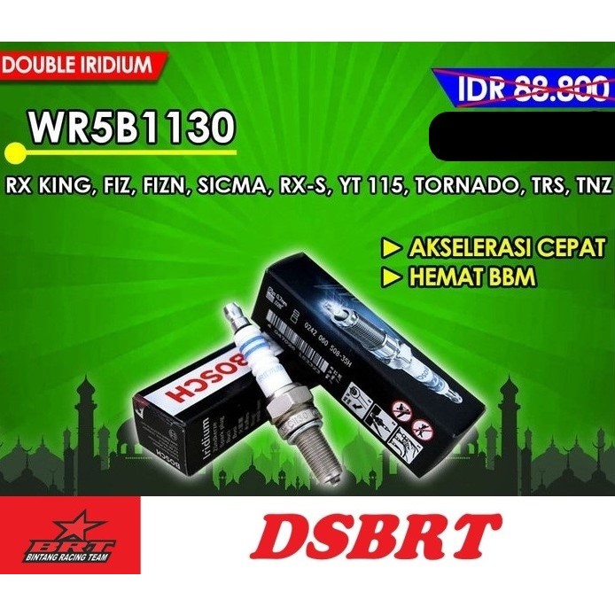 Jual Busi Bosch Double Iridium Brt Rx King Rxz F Zr Ninja R Rr Vespa Tak Tornado Shopee