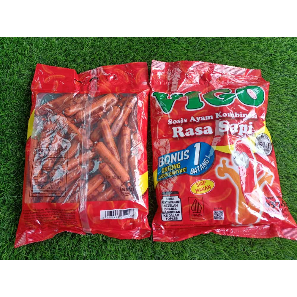 Jual Sosis Vigo Siap Makan Isi 50 1 Sosis Ayam Kombinasi Rasa Sapi Shopee Indonesia