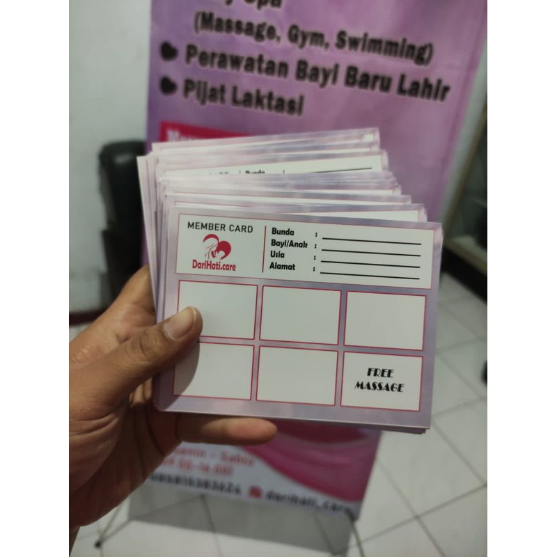 Jual CETAK KARTU NAMA MEMBERCARD ukuran 3R 100lembar | Shopee Indonesia