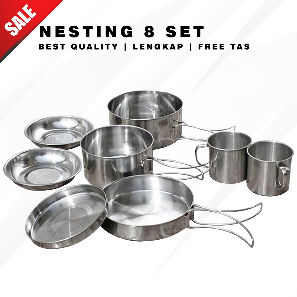 Jual Cooking Set Camel Cw Alat Masak Outdoor Stainless Nesting In