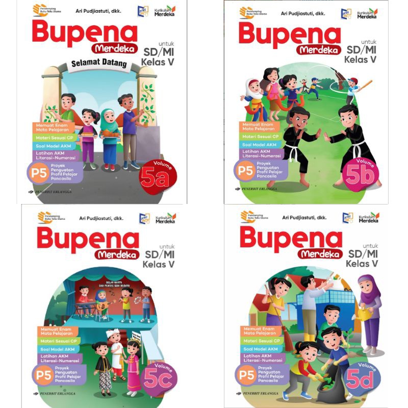 Jual Bupena Merdeka SD Kelas 5a 5B 5C 5D - Kurikulum Merdeka - Buku ...