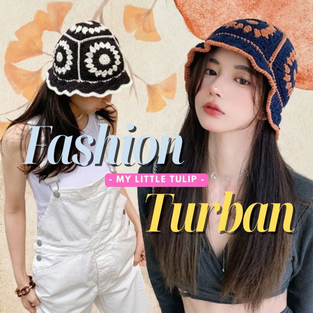 Jual Turban Rajut Korea / Topi Turban Etnik Style / Penutup Kepala ...
