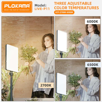 PLOKAMA P11 Lampu Foto Produk Studio Fotografi Palaroid Tripod Ringlight Besar Lighting