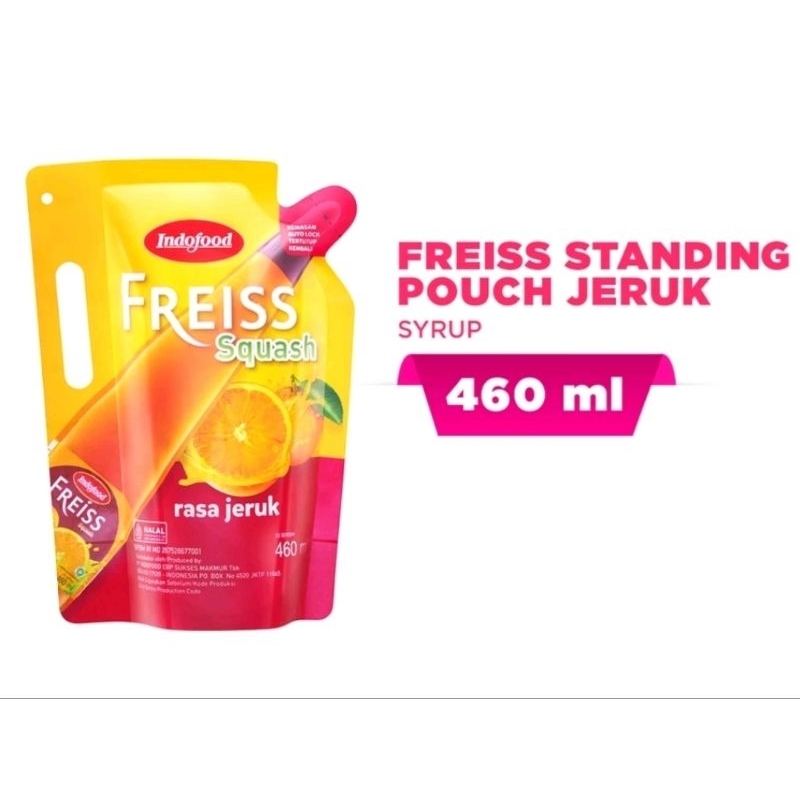 Jual Promo !! Sirup indofood Freiss Sirup rasa jeruk pouch 460 ml ...