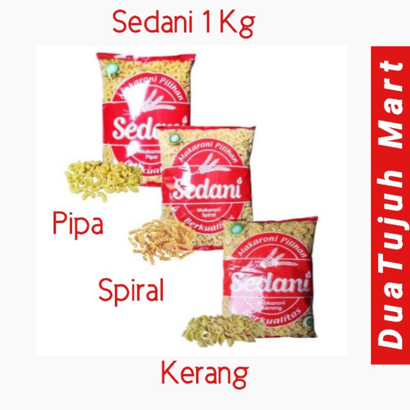 Jual Sedani Makaroni 1 Kg Pipa Spiral Kerang | Shopee Indonesia