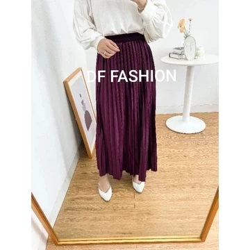 Rok Plisket Bludru Import Rok Bludru Wanita Muslim